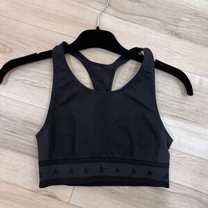 Golden Goose Charcoal Sports Bra